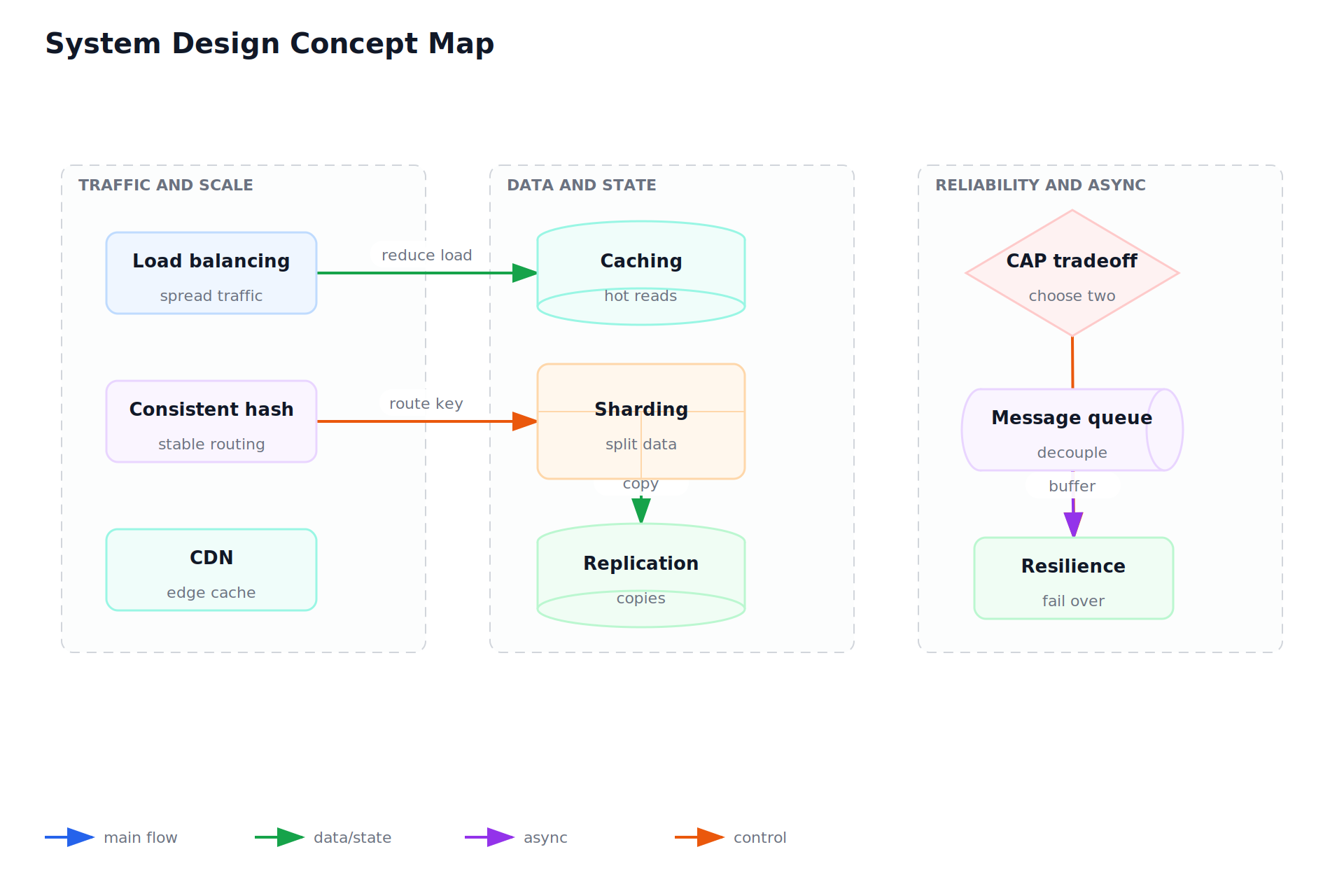 System Design Concept Map